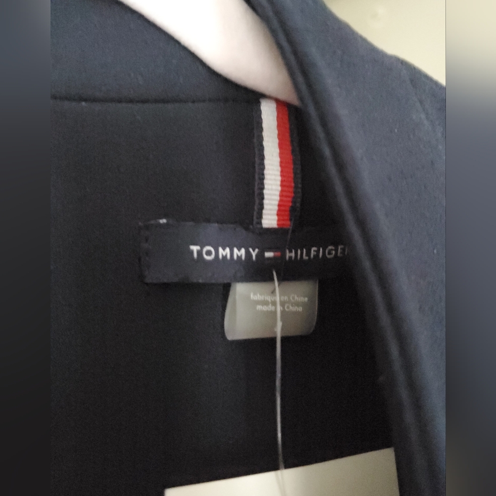 Tommy Hilfiger Navy Double-Breasted Sleeveless Vest Dress - Picture 3 of 11